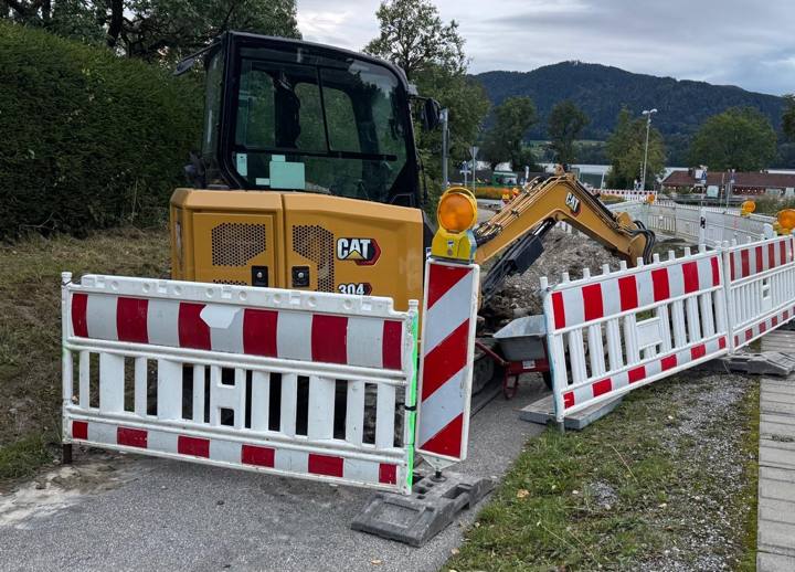 Roadside trenching – site secured