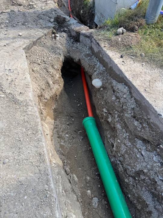 Duct for the house connection
