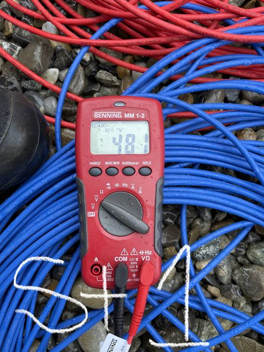 DC cabling and measurement