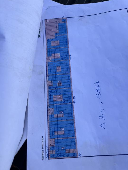 String plan: 12 strings × 15 modules