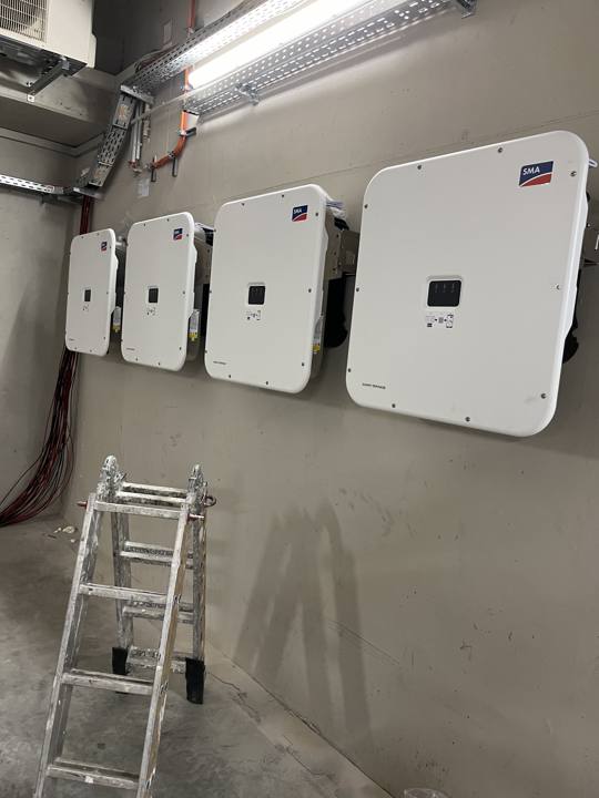 Inverters in the plant room – installed by us