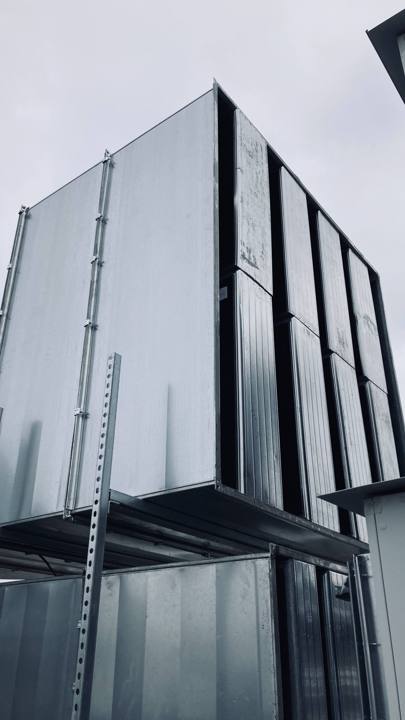 Air handling unit before cladding